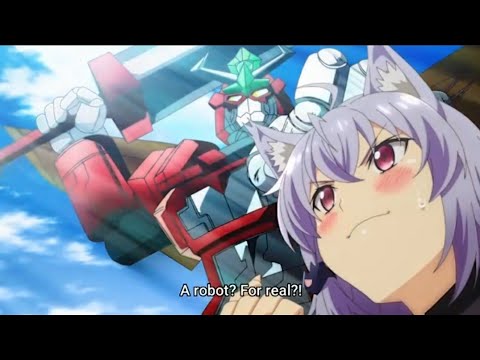 She wants to build a Big robot | Kaijin Kaihatsu-bu no Kuroitsu-san Episode 8 English Subbed