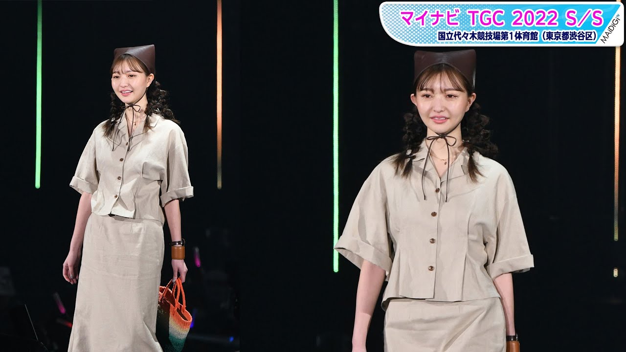 橋本萌花、“美しすぎるウーバーイーツ配達員”がTGC登場