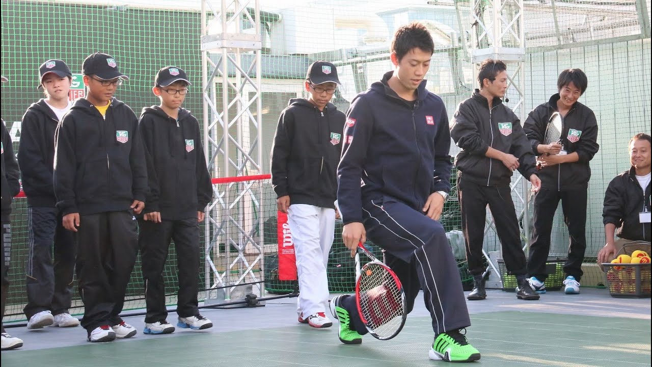 錦織圭「適当にまねしてください」小中学生にレクチャー 「KEI for KIDS by TAG Heuer」(2) #Kei Nishikori #charity event