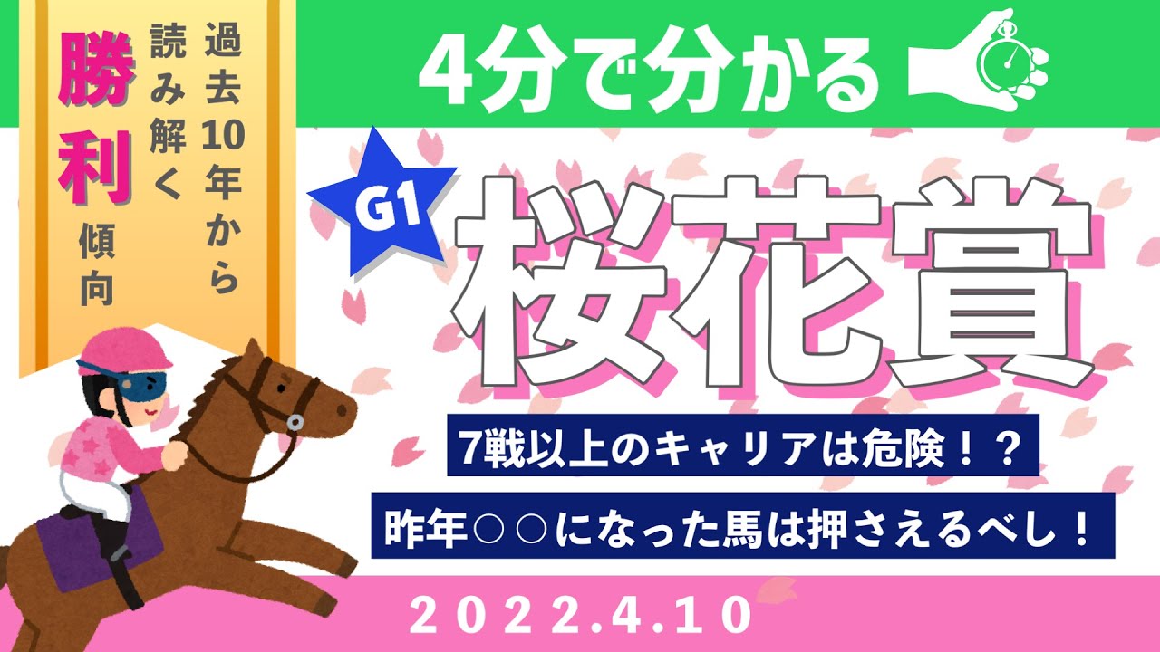 【4分でわかる】桜花賞2022 過去10年の結果からの傾向、予想
