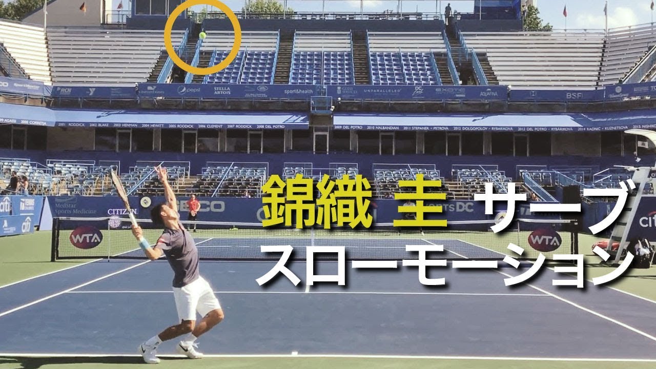 【錦織】錦織圭のサーブをスローモーションで徹底分析【サーブ】