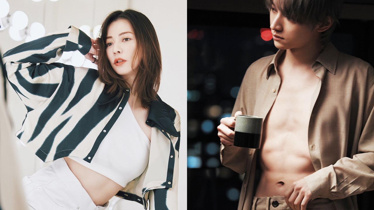 SKY-HI、鍛え上げられた腹筋チラリ 香里奈は美ウエスト披露 「C COFFEE」新CM