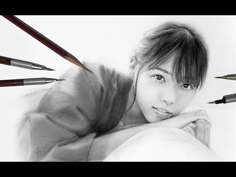 西野七瀬 卒業を惜しみつつ描いてみた〜乃木坂46 / Pencil drawing/Nanase Nishino/ How To Draw