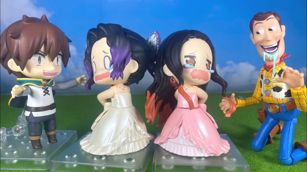 無理やり結婚させられる胡蝶しのぶと禰豆子⁉︎ 鬼滅の刃 ねんどろいど【胡蝶しのぶ フィギュア】コマ撮り 遊郭編 【Kimetsu No Yaiba Shinobu】【Demon Slayer】