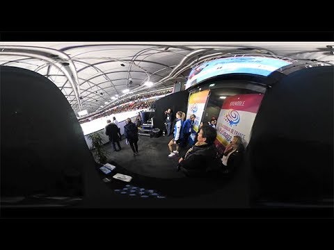 紀平梨花選手、三原舞依選手ら6分間練習直前のリンクサイド GPシリーズ・フランス大会より(360°動画)