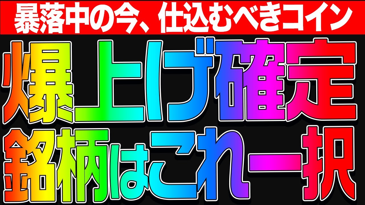【仮想通貨】暴落中の今だからこそ仕込むべきコインとビットコイン戦略(ロングいれました)