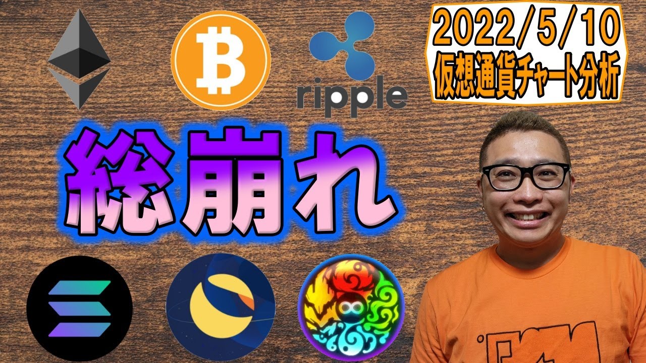【仮想通貨 ビットコインBTC & アルトコイン 分析】仮想通貨が総崩れ!!