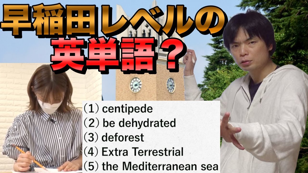 【本当に早稲田レベル?】小倉優子さんの学習した英単語を解説