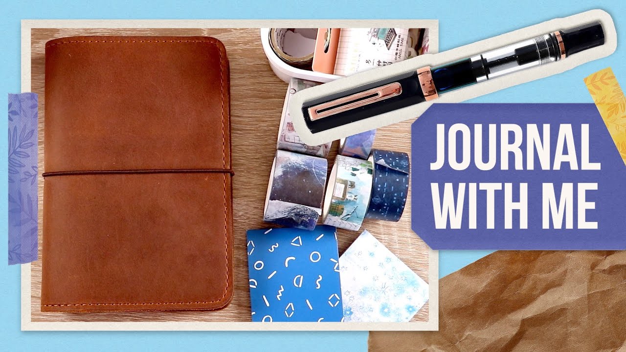 Journaling with Washi Tape, Floral Stickers, and Fountain Pens – Nanami Café Note A6