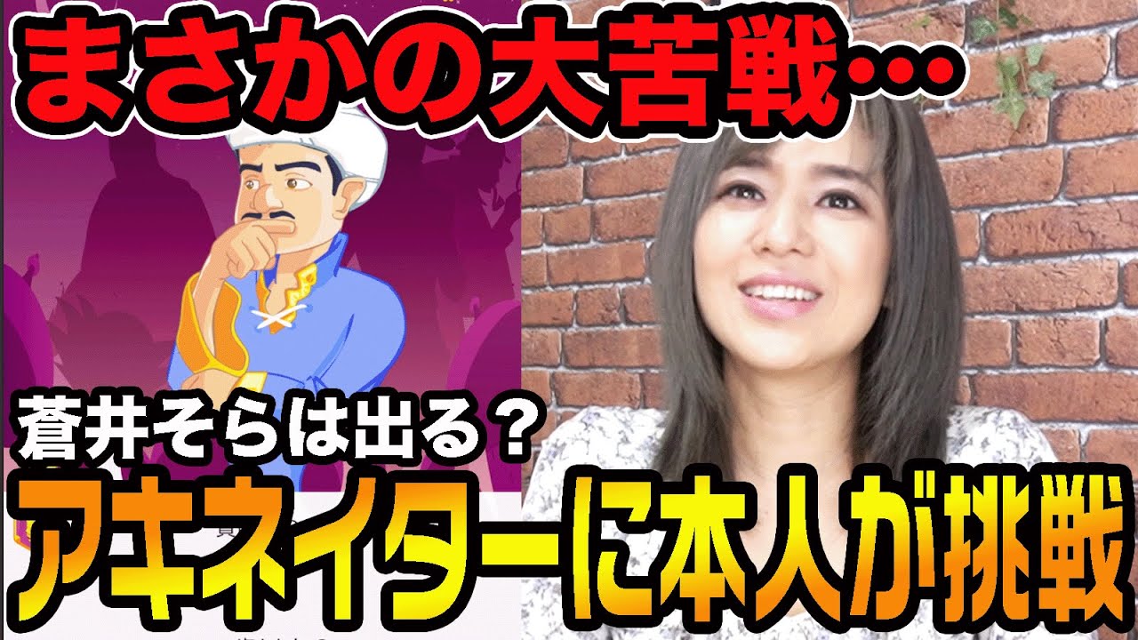 【大苦戦】アキネイターで蒼井そらが出るか検証したら大変なことに…!