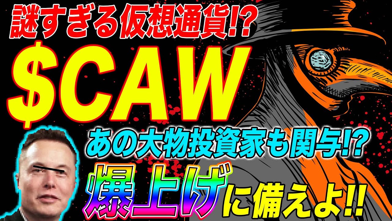 【仮想通貨】爆上げの予兆あり…!?謎が多すぎて逆に気になる!!あの有名投資家も関与しているという噂の仮想通貨CAWの謎を追う【CAW・DEX・Shiba Inu・A Hunters Dream】