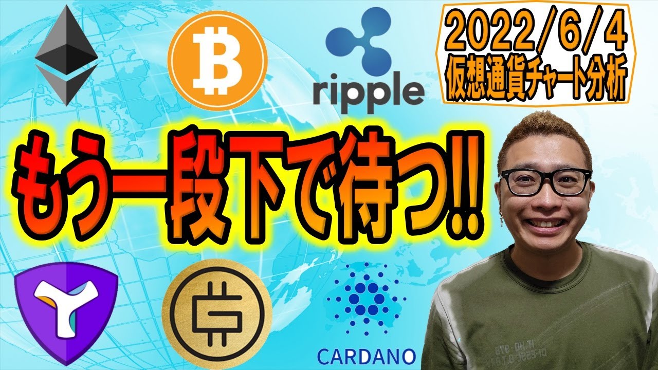 【仮想通貨 ビットコインBTC & アルトコイン 分析】もう一段下で待つ!!
