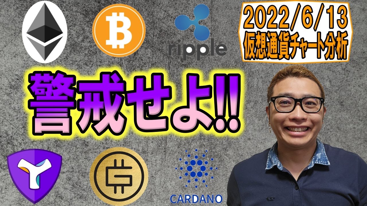 【仮想通貨 ビットコインBTC & アルトコイン 分析】更なる下落に警戒せよ!!