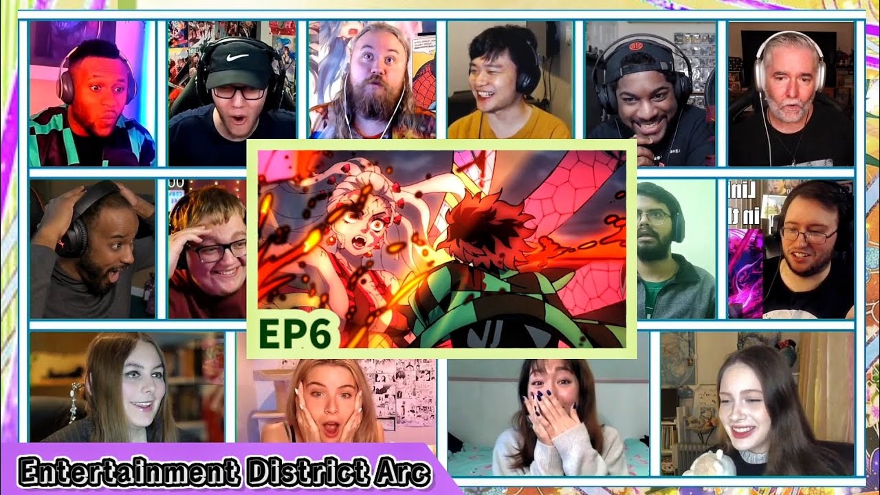 『歓楽街アーク』EP6リアクションマッシュアップ||鬼滅の刃鬼滅の刃シーズン2