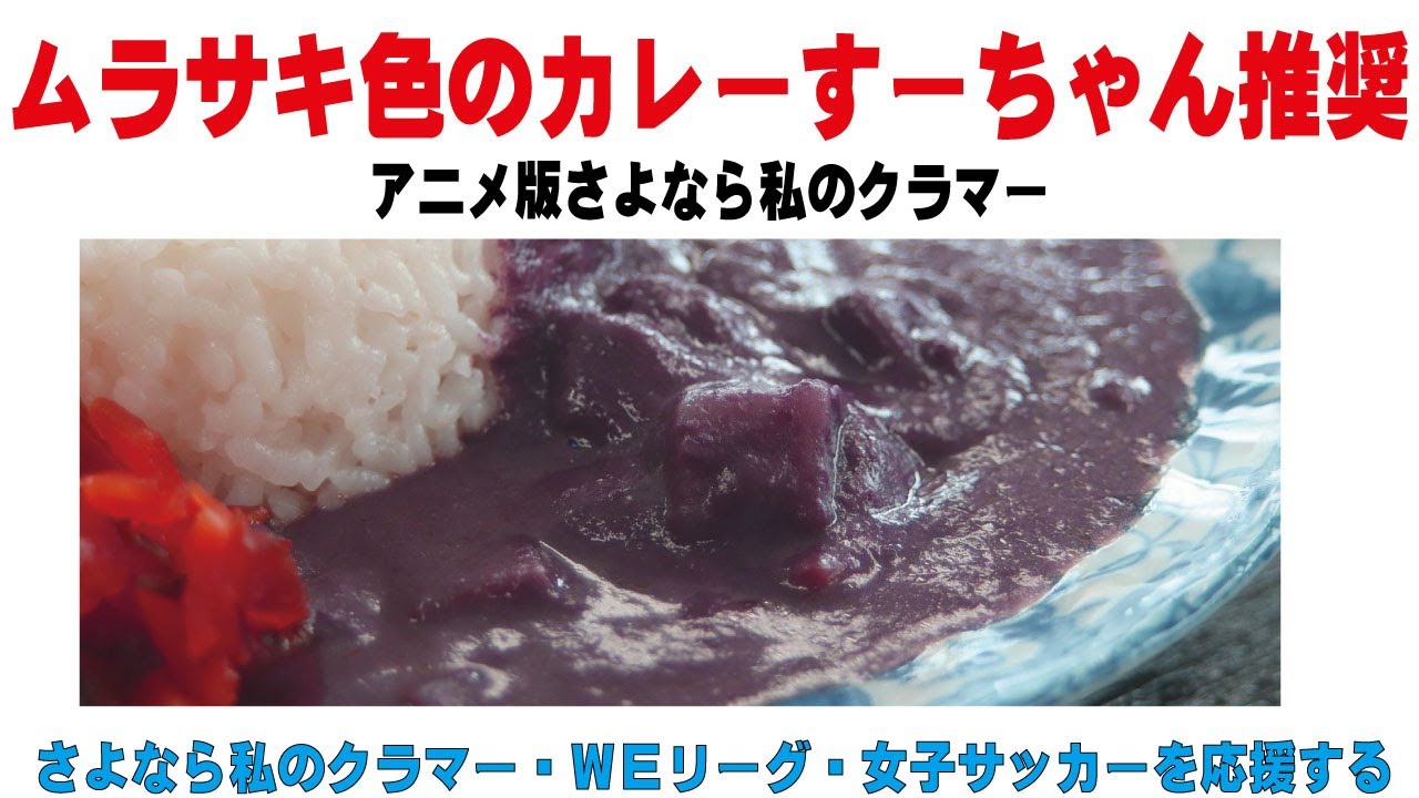 ムラサキ色のカレー すーちゃん推奨 さよなら私のクラマーを通して女子サッカーを応援する 蕨さよクラ応援団