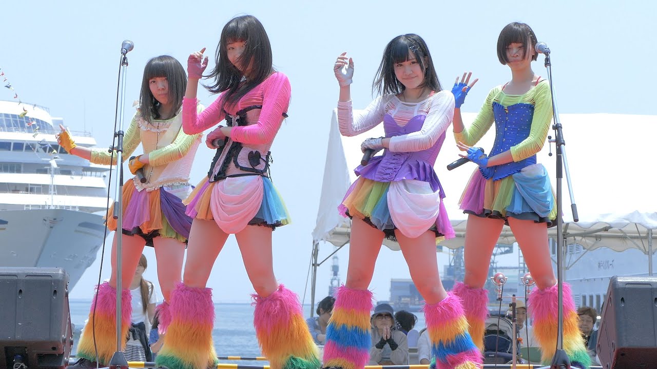 仮面女子候補生WEST 「全開☆ヒーロー」1部 センター固定(美音咲月&星宮りり) 第13回KOBEみなとマルシェ