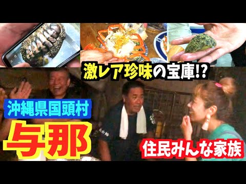 【沖縄旅行】激レア珍味食い倒れ!住民がみんな家族の村【国頭村与那】