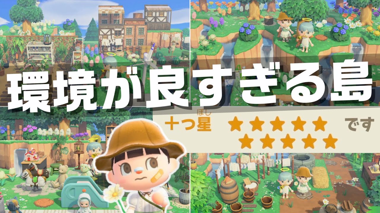 【あつ森】しずえさんもびっくり!島の評判が星10レベルの自然あふれる島を訪問したよ!【あつまれどうぶつの森】