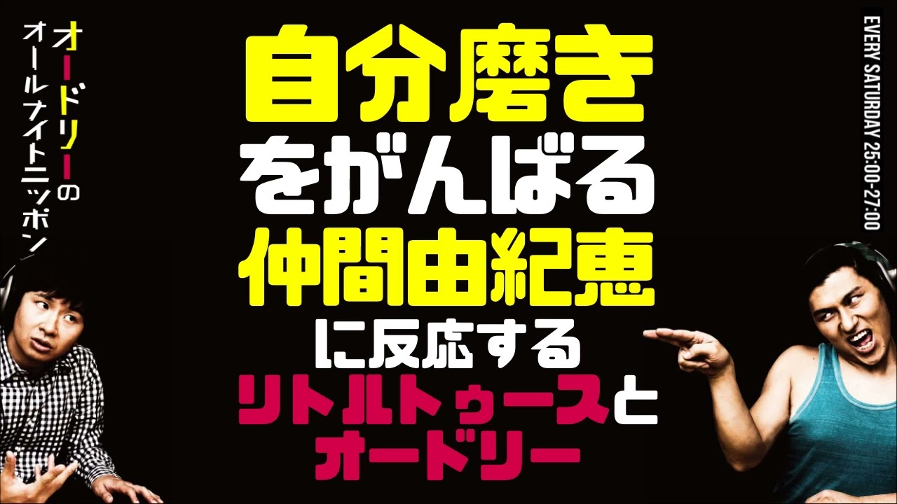 【オードリーのラジオトーク】仲間由紀恵の自分磨きに反応するリトルトゥースとオードリー