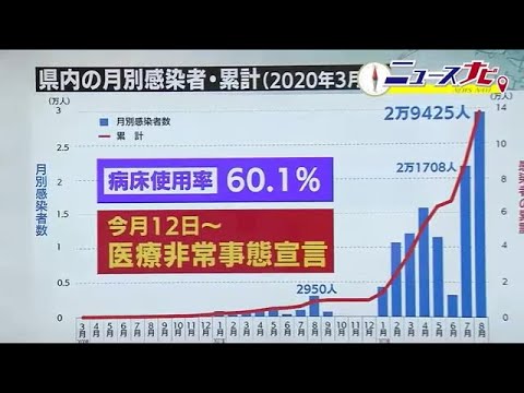 重症者数は変わらないのに医療ひっ迫 従事者が濃厚接触者や患者になるケース急増《福島県・新型コロナ》 (22/08/17 18:40)