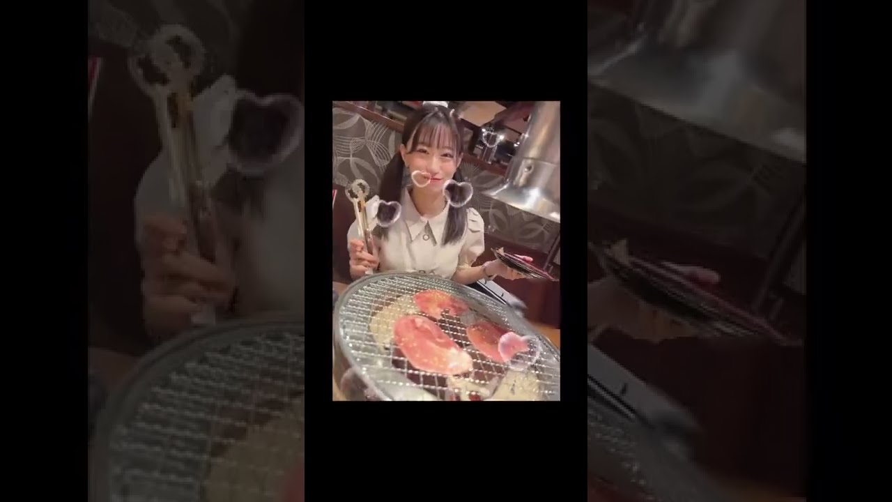 れーちゃんと焼肉デート楽しんでください 🥩♡🎁 #NMB48 #上西怜 #Rei #れーちゃん #大惠妹 #上西恵 2022.09.12