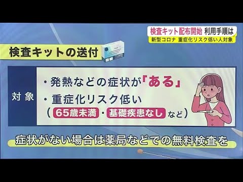 検査キット配布 利用方法 重症化リスク低い人対象 新型コロナ<岩手県> (22/09/12 19:30)