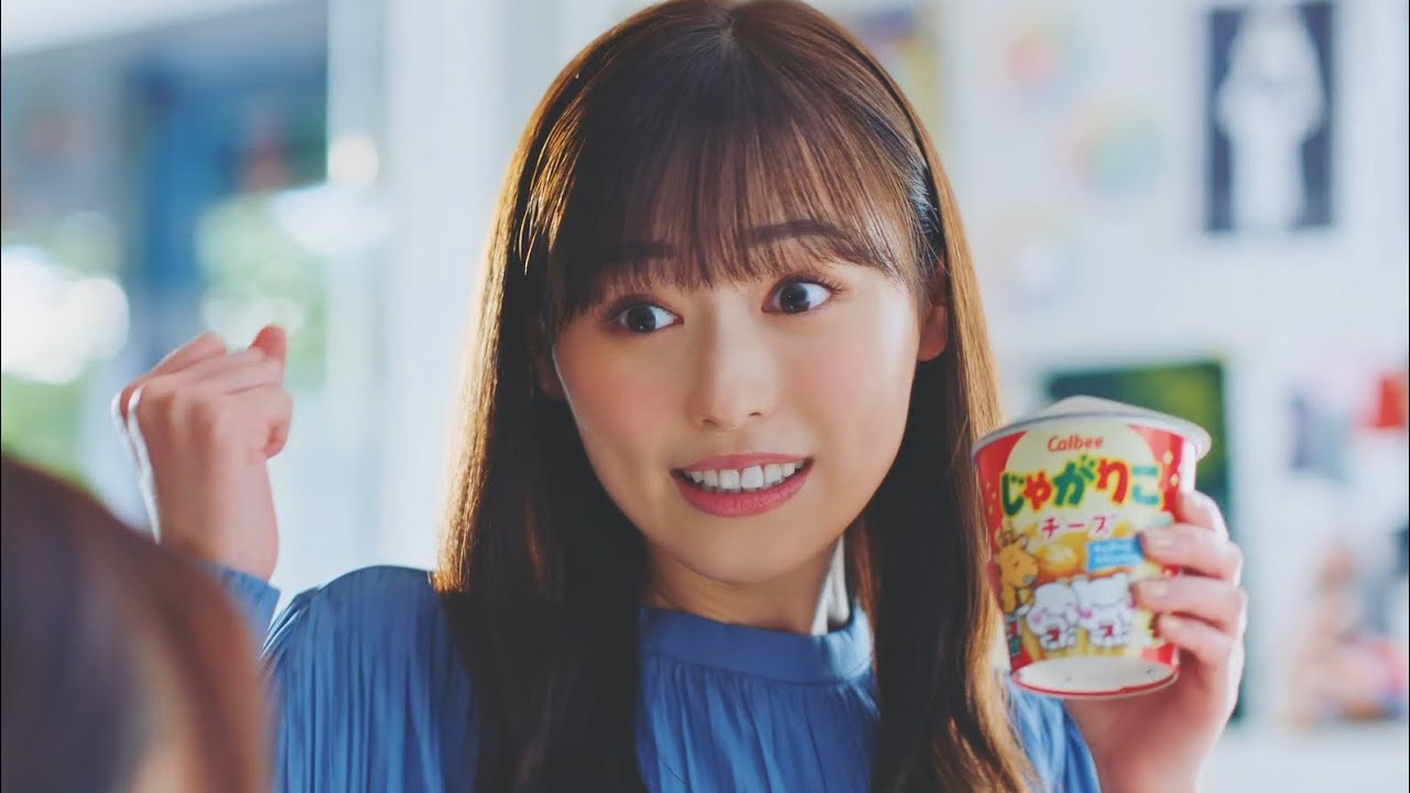 待望の朝ドラスタート福原遥、気分もあげりこ!/カルビー「じゃがりこ」CM+メイキング+インタビュー
