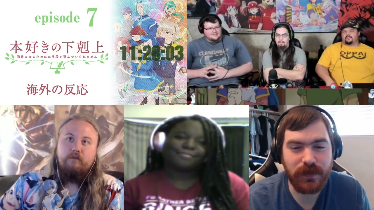 本好きの下剋上 司書になるためには手段を選んでいられません 7話 海外の反応/Ascendance of a Bookworm Episode 7 Reaction Mashup