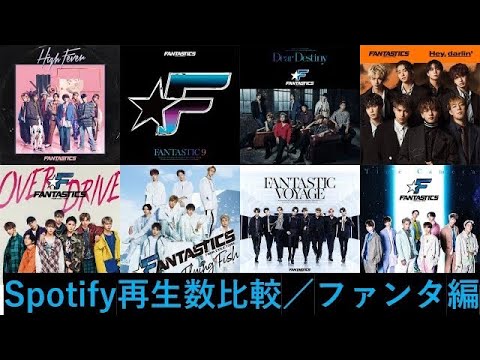 《 1位はどの楽曲か!?》FANTASTICS / Spotify再生回数 トップ20
