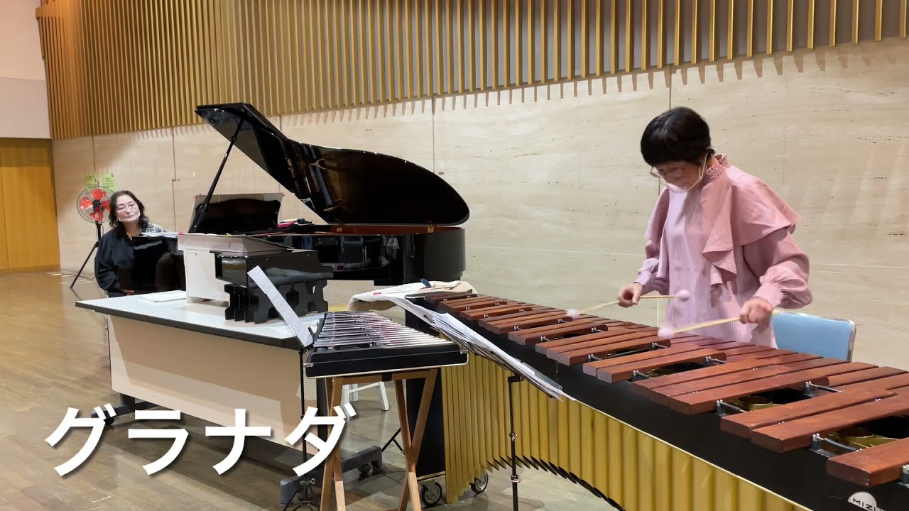 グラナダ(マリンバ独奏) 音聴話(おとぎばなし)No4より【富士見、ふじみ野市たえピアノ教室スタジオ奏】