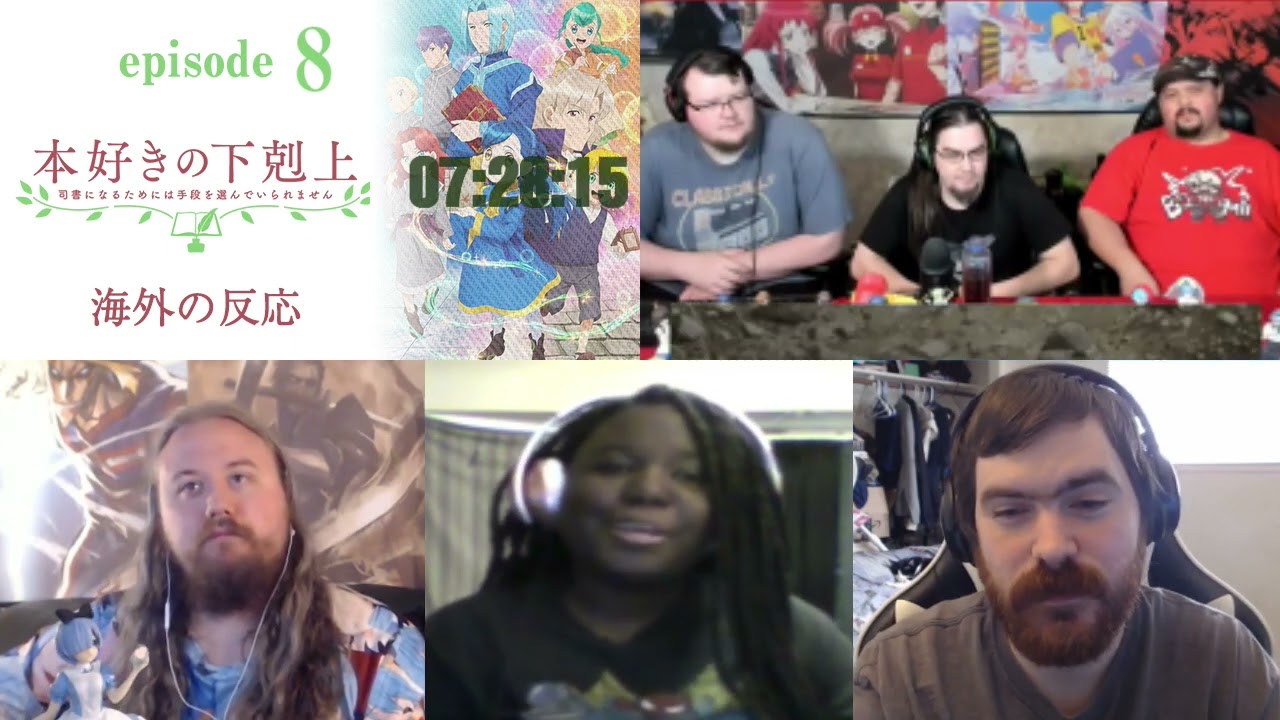 本好きの下剋上 司書になるためには手段を選んでいられません 8話 海外の反応/Ascendance of a Bookworm Episode 8 Reaction Mashup