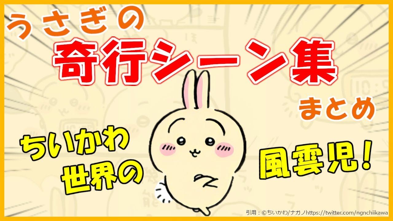 【ちいかわ】うさぎの奇行シーン集まとめ【ちいかわ解説】