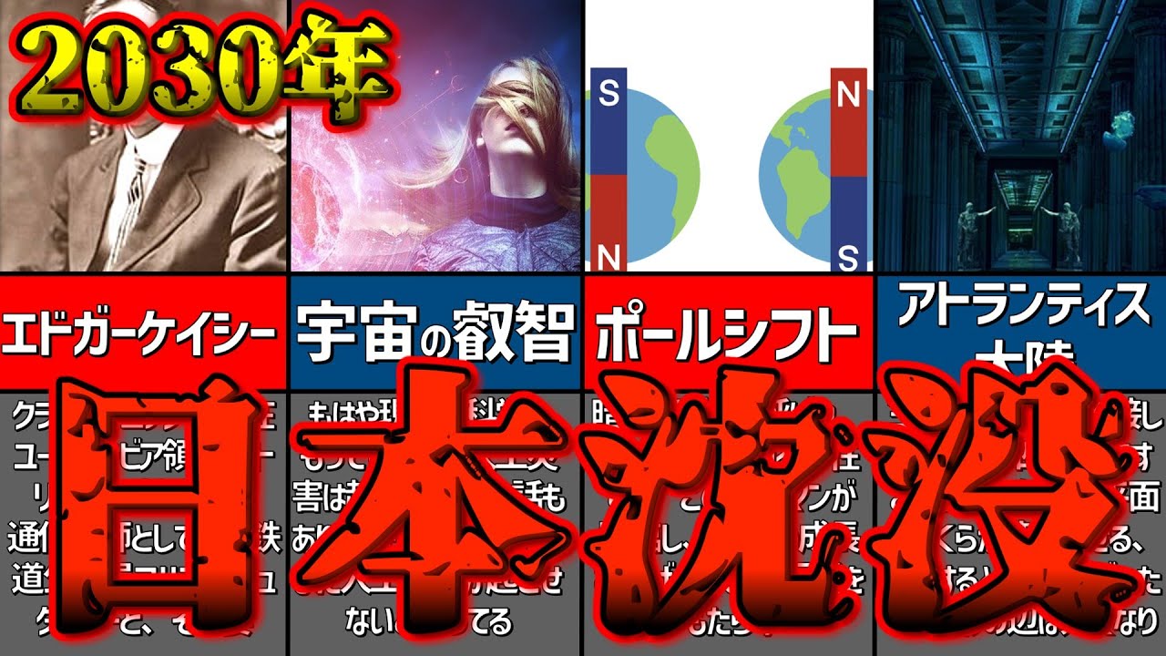 【ゆっくり解説】エドガー・ケイシーの予言する日本沈没!ある大陸の浮上により人類滅亡の危機が【予言】