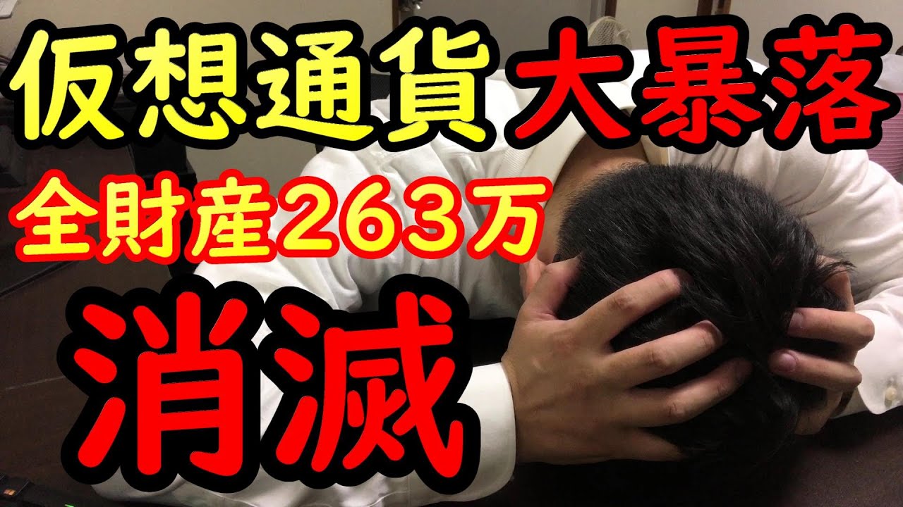仮想通貨の大暴落で全財産消滅…。僕の263万円は今いくら?【資産公開】