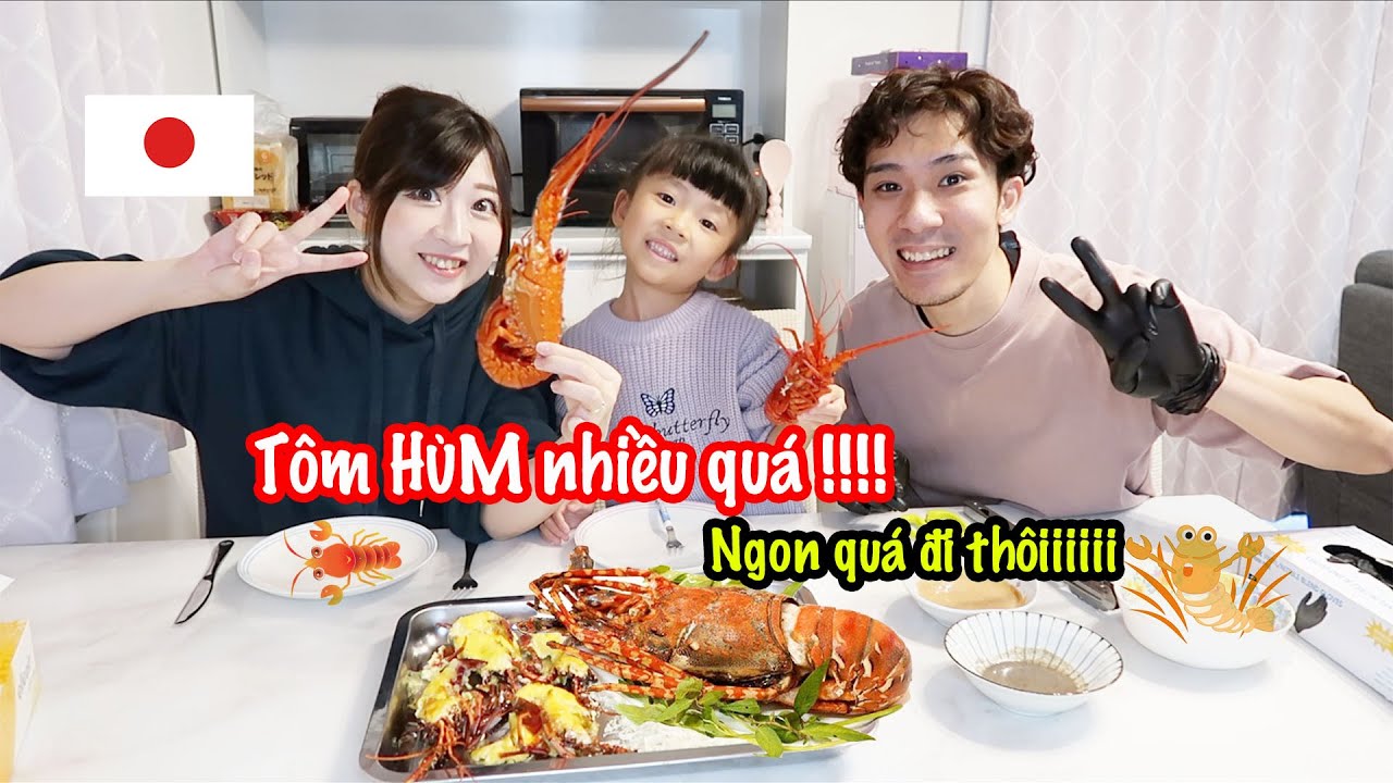 Bồi Bổ Cho Vợ Bầu Megumi Bằng TÔM HÙM | Lần Đầu Làm Thịt Tôm Hùm Gai :)))))