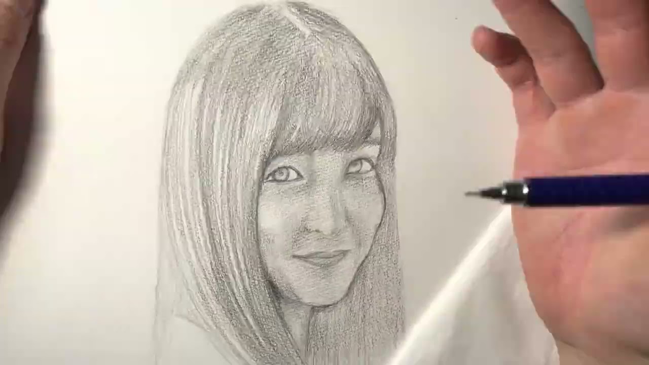 1ヶ月 橋本環奈さん模写 【6日目】