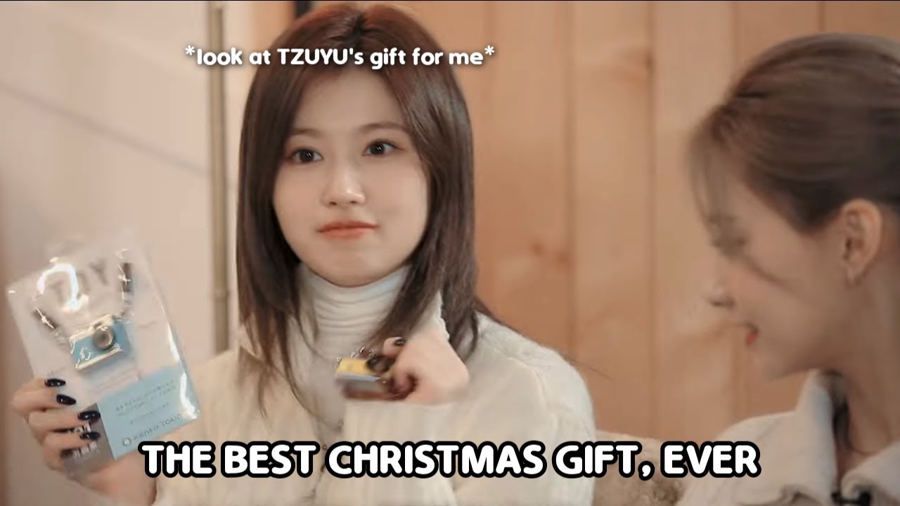 SANA is the happiest after TZUYU called her baby | She was overjoyed that TZUYU is her secret Santa