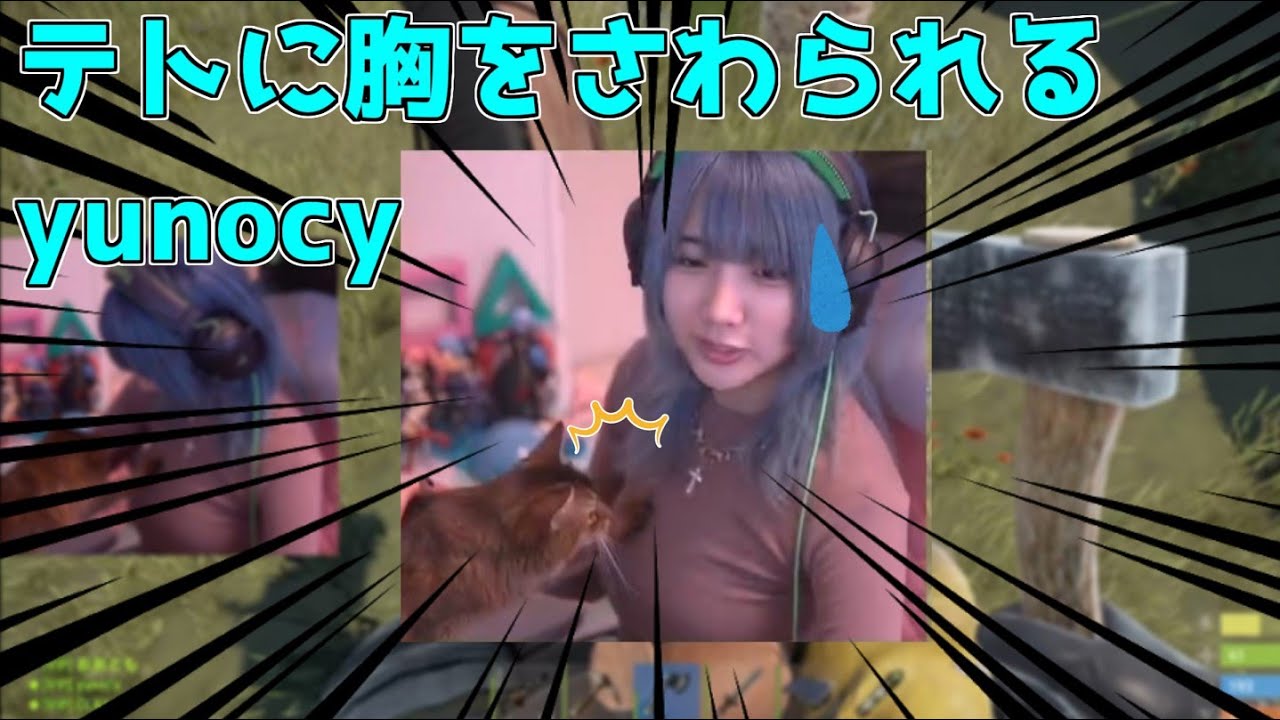 【yunocy】テトに胸を触られるゆのしー【RUST】