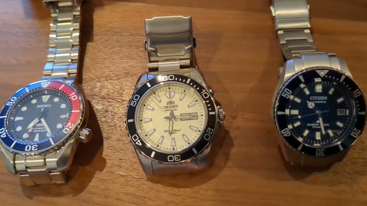 【精度ってどうなの?】セイコー、シチズン、オリエントのダイバーズウォッチを比較してみた