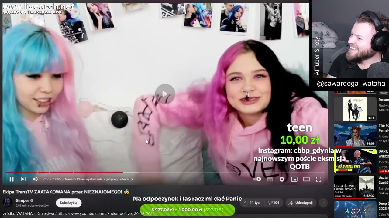 WARDĘGA OGLĄDA GIMPERA (MANDZIO, FRIZ, NANAMI CHAN, TOKEN FAME)