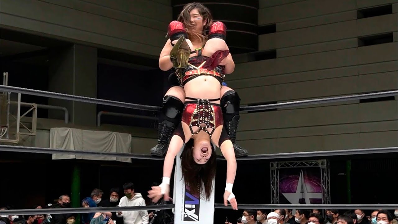 【スターダム】7Uppとプロミネンスのゴッデス vs アーティスト王者対決は高橋奈七永が本家冷蔵庫爆弾で柊くるみから勝利!『奈七永強すぎるよ!』-1.14大阪大会-【STARDOM】