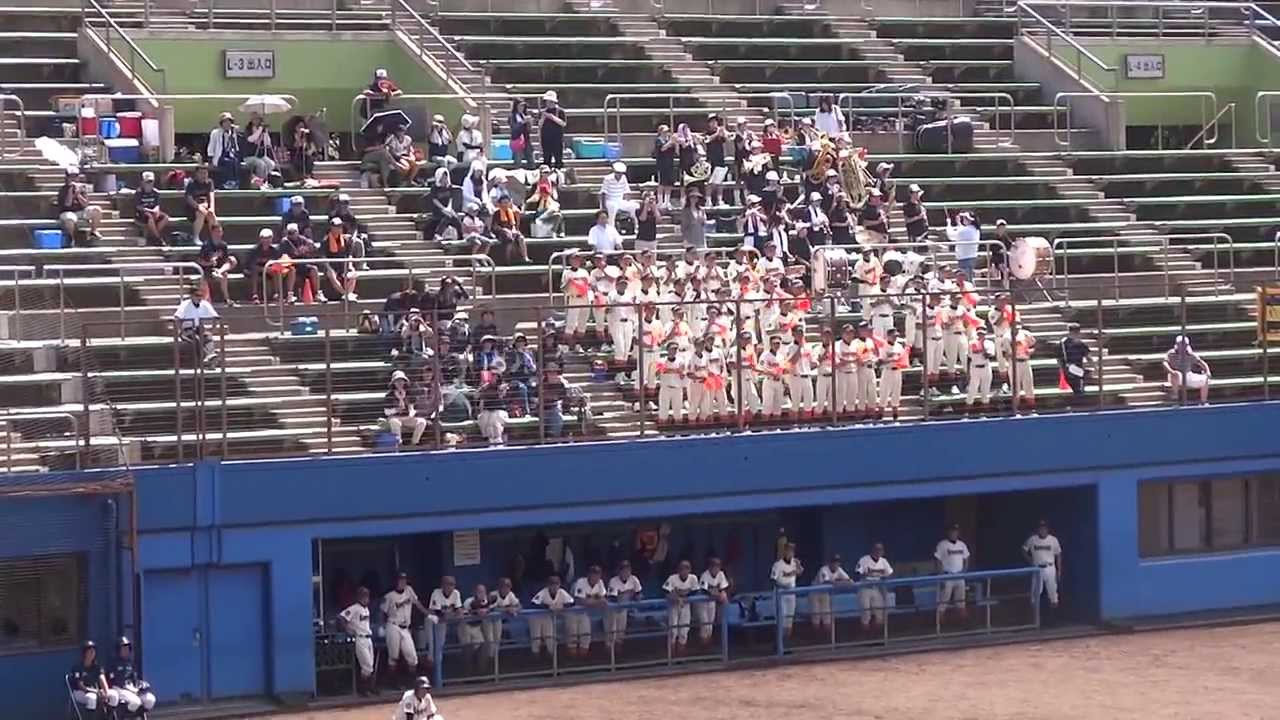 2013/8/7 東京都江戸川区立 上一色中学校 野球部 応援風景 (夏季関東大会)