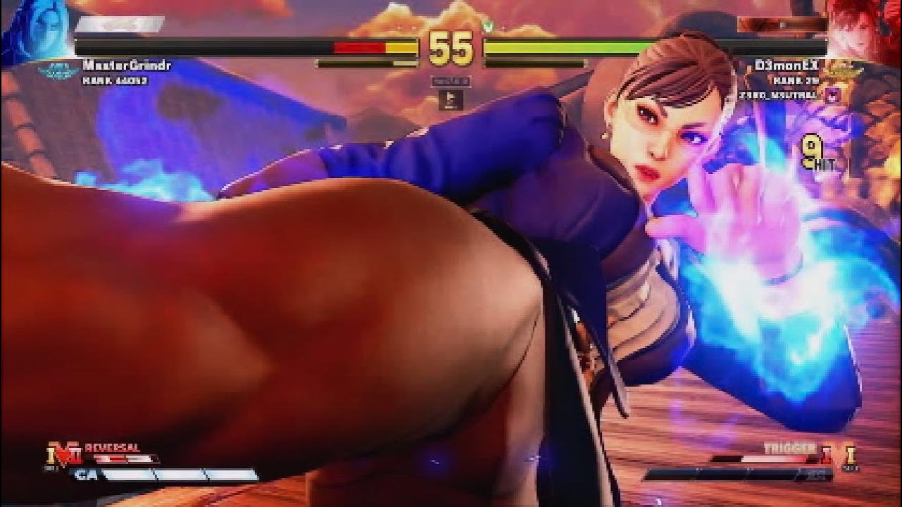 ストリートファイター5 世界1位春麗 北川景子風45Hit百烈コンボ