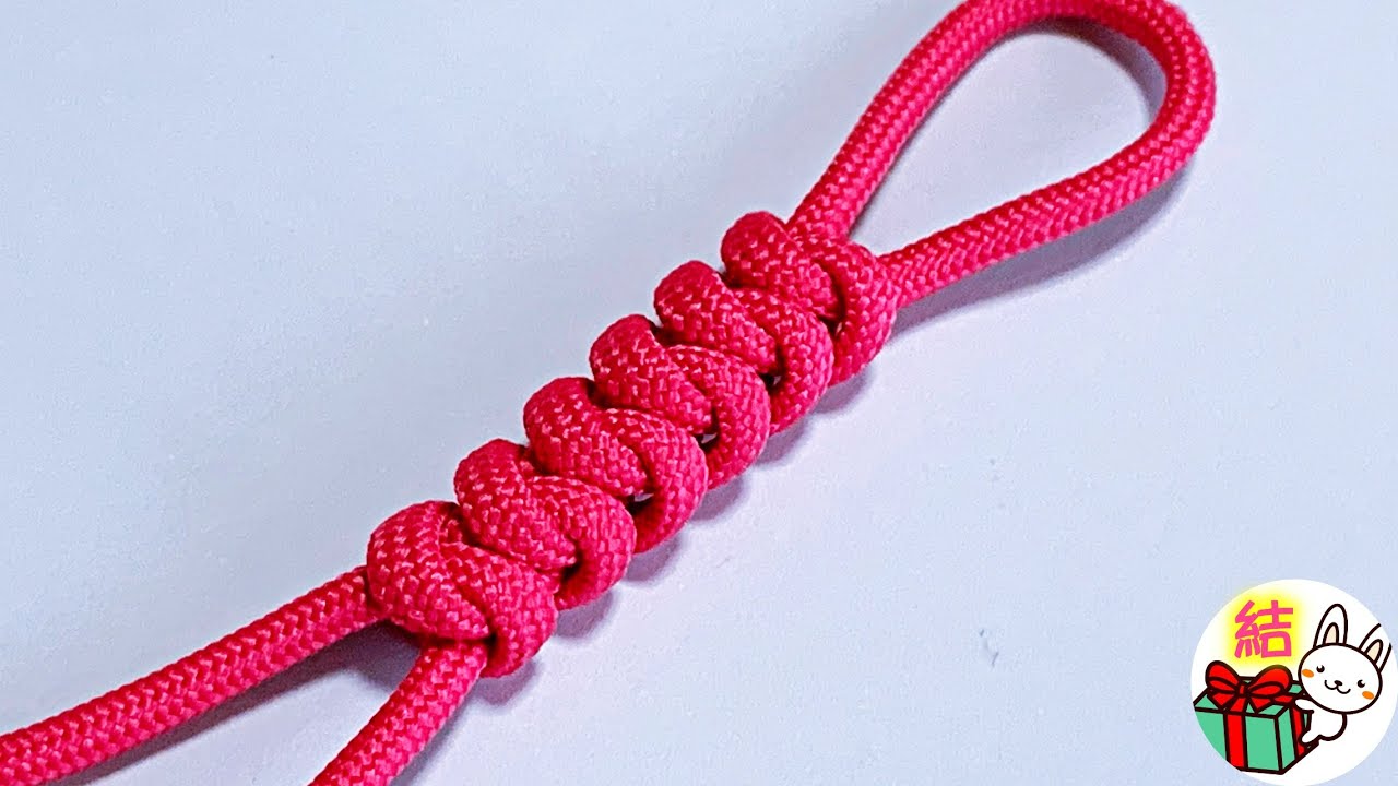 つゆ結び(スネークノット)の編み方 基本的で簡単な飾り結び パラコード / 結び方ナビ 〜 How to tie 〜