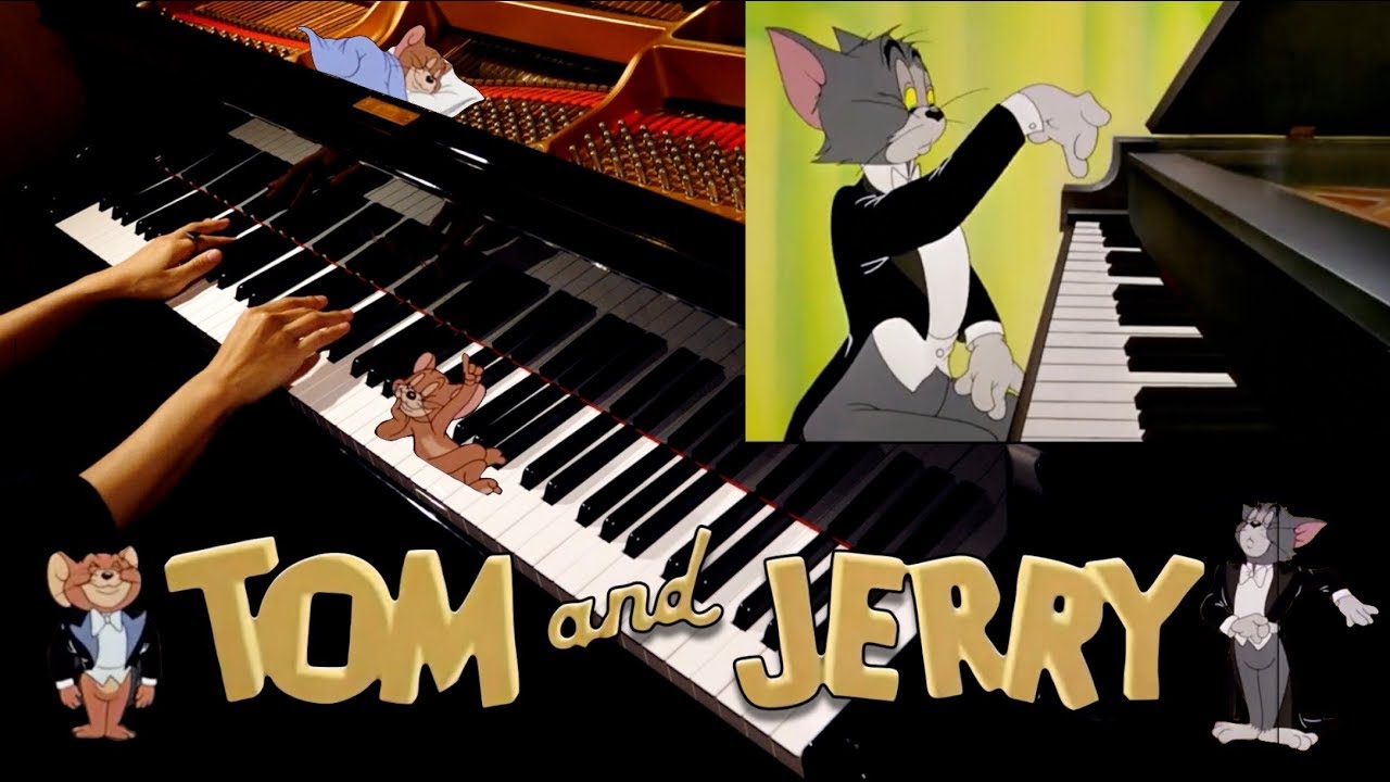 トムとジェリー「ピアノ・コンサート」ハンガリー狂詩曲第2番【楽譜あり】リスト-Tom and Jerry “The Cat Concerto” -ピアノ-piano-CANACANA