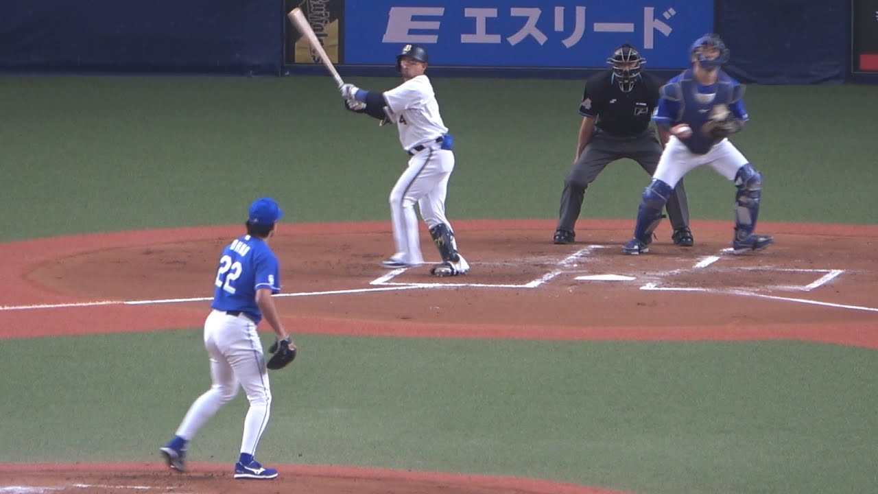 大野雄大が森友哉をツーシームで空振り三振斬り!びっくりした表情の森友哉 (2023/03/21)
