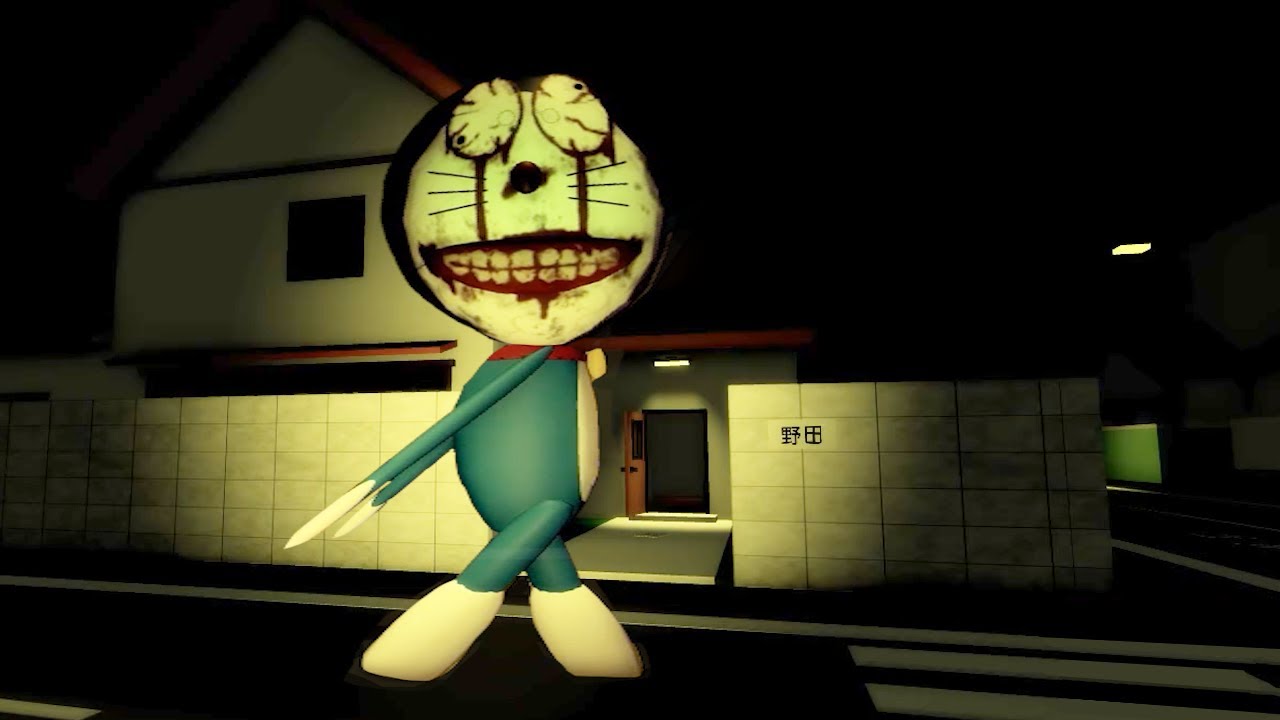 閲覧注意…『ホラエモン』というキャラたちが徘徊してる日本の町で追われるホラーゲームが怖すぎる(絶叫あり)