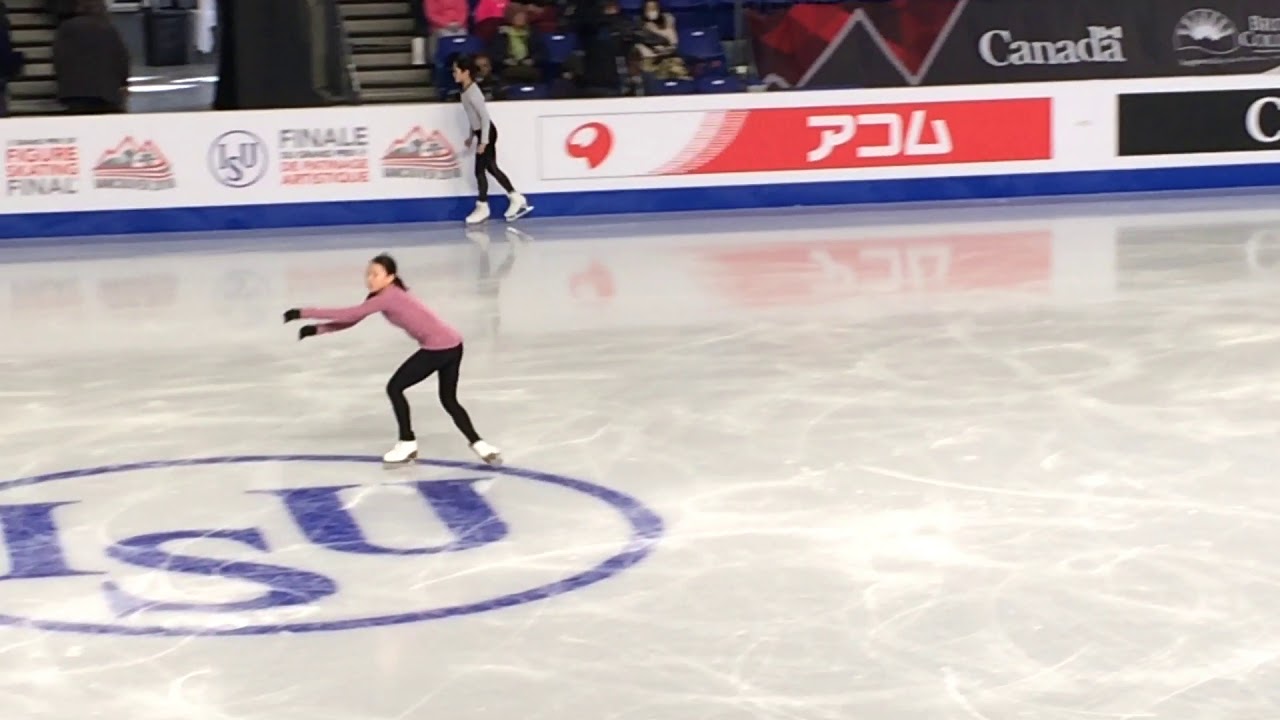 Rika kihira 紀平梨花 トリプルアクセル+トリプルトウループ practice grandprix final 2018