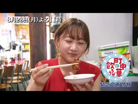 「町中華で飲ろうぜ」8/23(月)後半は緊急企画・酢豚編!高田秋が“酢豚が美味しい”と評判の町中華を巡る!