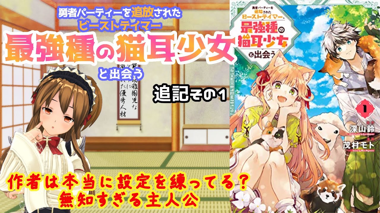 【私的なろう系マンガレビュー】勇者パーティーを追放されたビーストテイマー、最強種の猫耳少女と出会う【追記編その1】